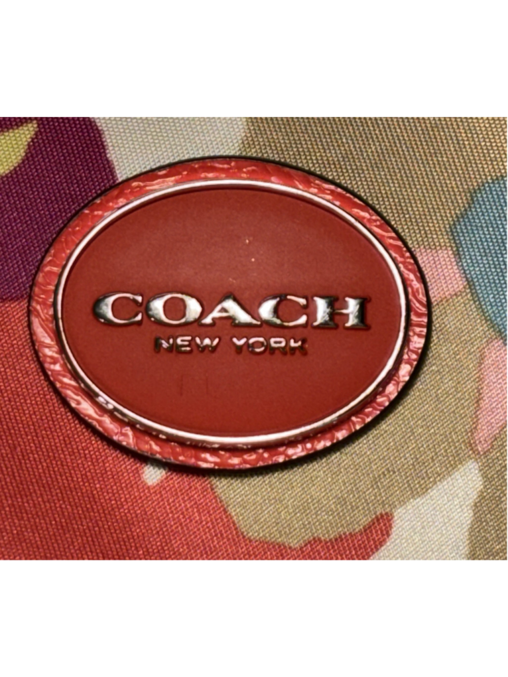 COACH Getaway Floral Nylon Y2K Travel Crossbody File Bag Multicolor F30021 - Picture 8 of 13
